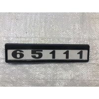 Табличка кабіни 65111 старого зразка (чорно-білі) для КамАЗ 65111-8202074
