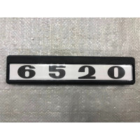 Табличка кабины 6520 старого образца (черно-белые) для КамАЗ 6520-8202074 / Россия