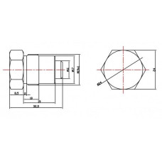 Електроклапан гідророзподільника (соленоїд) 12В 2,6А МТЗ-3022 (пр-во REXROTH) - 1.837 001 270