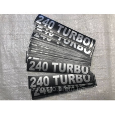 Табличка самоклейна TURBO-240 для КамАЗ 3904010